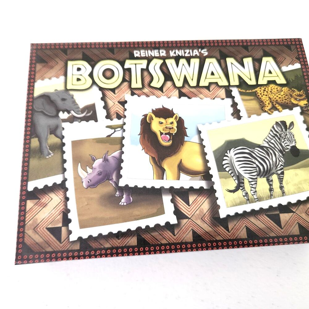 Botswana Board Game, Excellent Condition 25 Animal Figures + Deck Complete